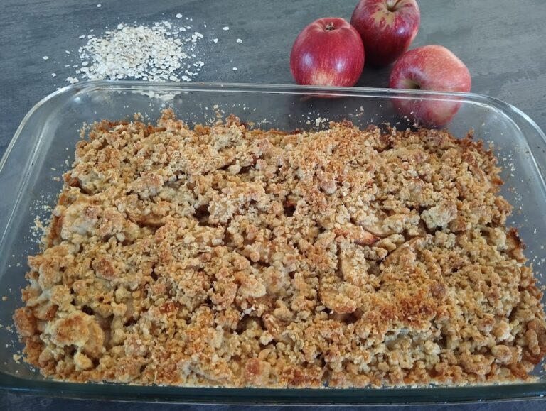 Tarte crumble aux pommes