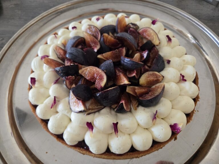 Tarte aux figues-crème vanillé
