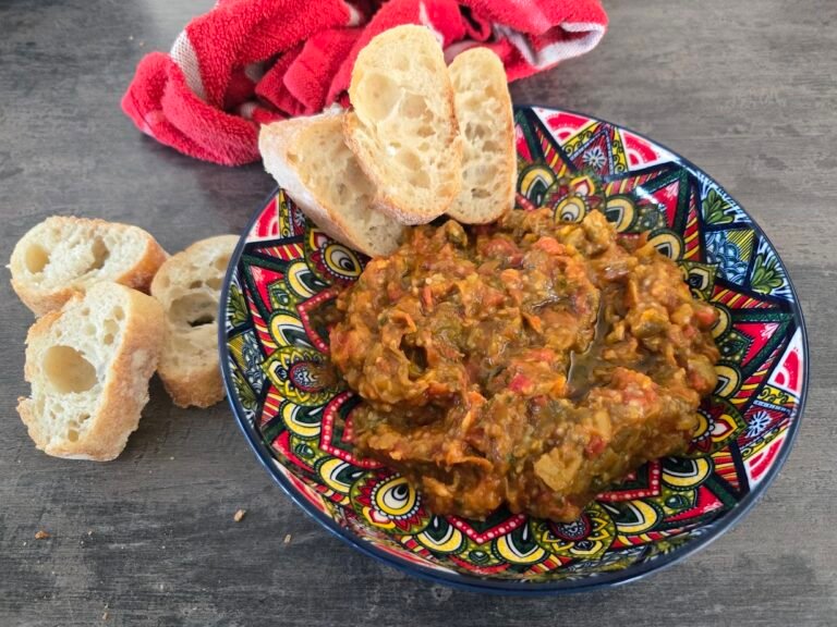 Zaalouk ou dip d&rsquo;aubergines